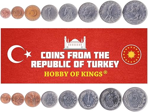 Miniatura 4 de 3 monedas de Turquía  Colección de monedas turcas 50000 100000 250000 liras  Circulated 2001-2004  Mustafa Kemal Atatürk  Media luna y estrella