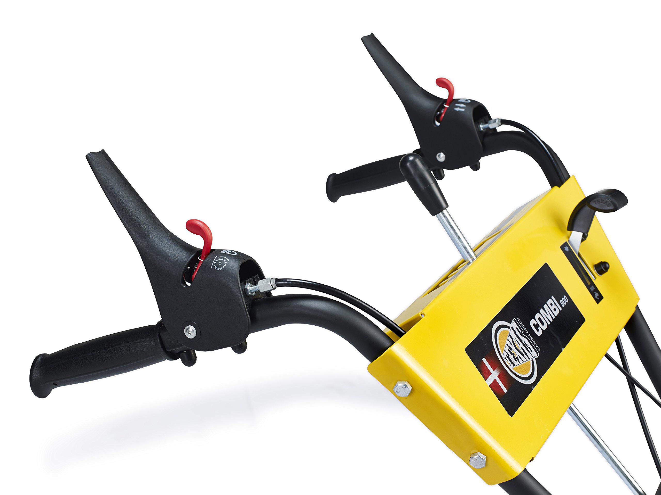 TEXAS Profi Kehrmaschine Benzin 80cm Combi 800TGE E-Starter Set 2in1 Schneekehrmaschine Motorbesen Laubkehrer Schneeräumer mit Radantrieb | 4 Takt | 5,7PS | 4+1 Gänge | Grundgerät inkl. Kehrbesen