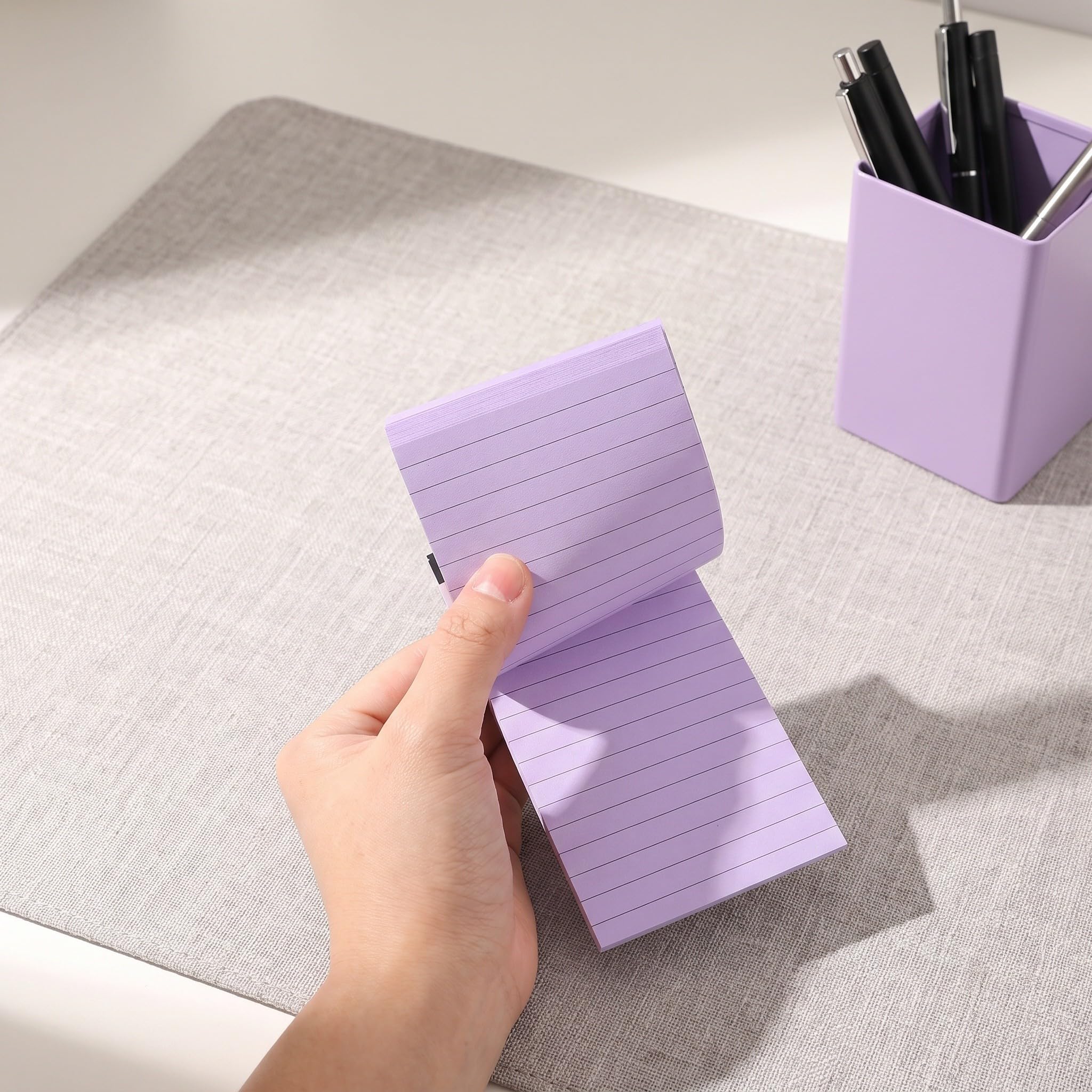 Veemoon Bloc de notas compacto con renglones, tamaño A7, con renglones | Cuaderno planificador para escribir, tomar notas, diario de viaje, papelería para oficina, escuela, negocios y viajes