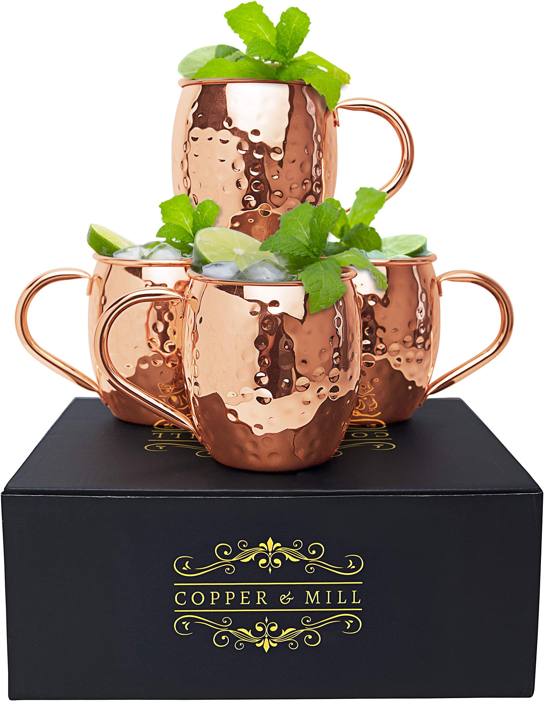 Moscow Mule Hammered Copper Mugs by Copper and Mill-