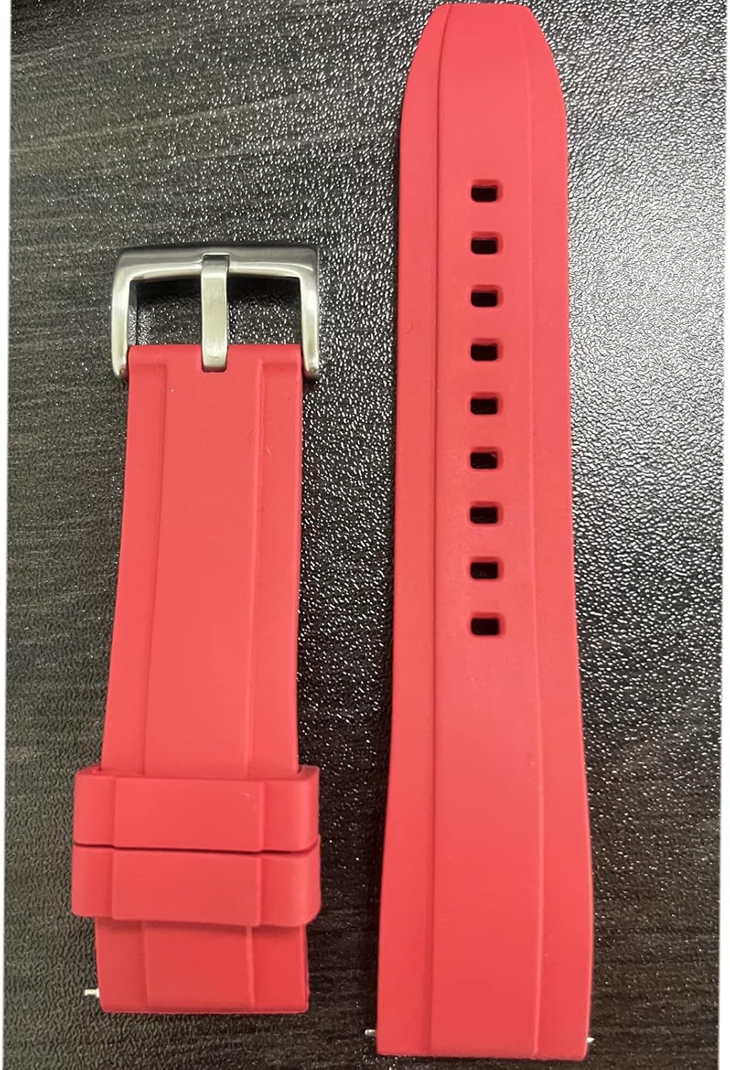 Watch Band Quick Release Fluororubber 19mm 20mm 21mm 22mm Soft Durable Universal FKM Rubber Replacement Band Strap for Men Women
