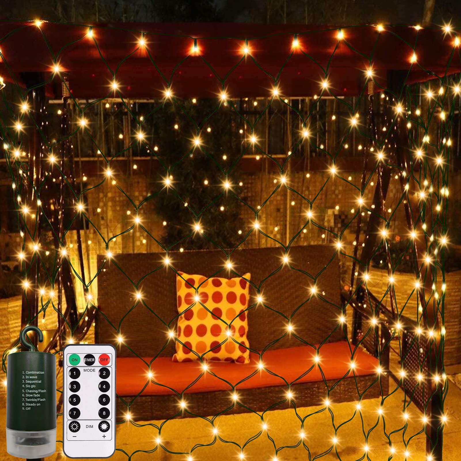 Buy LED Net Lights Outdoor Mesh Lights,Battery Operated Christmas Fairy
