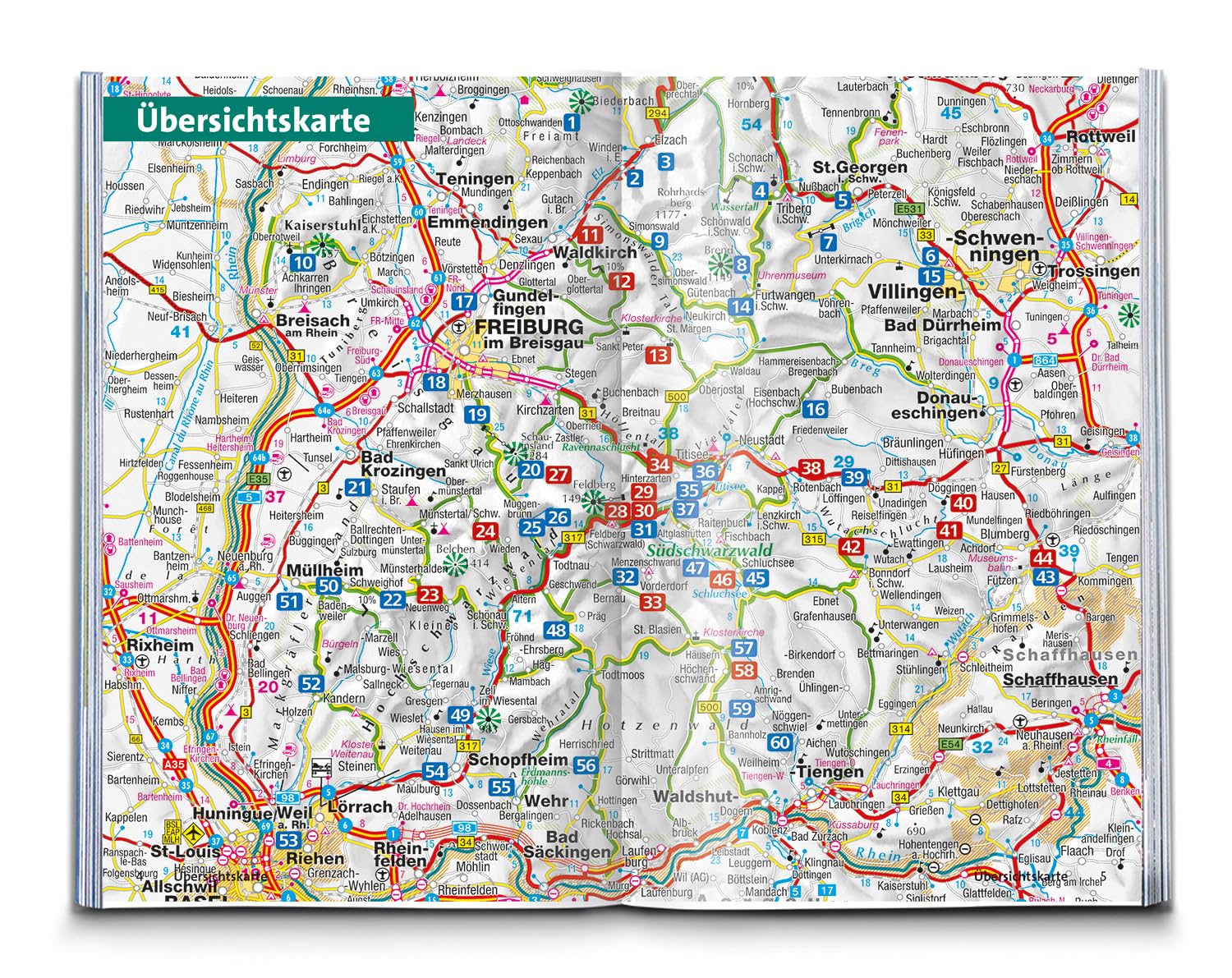 KOMPASS Wanderführer Schwarzwald Süd mit Naturpark, Kaiserstuhl und Markgräflerland, 60 Touren mit Extra-Tourenkarte: mit Touren und GPS-Daten in der KOMPASS-App: 5411