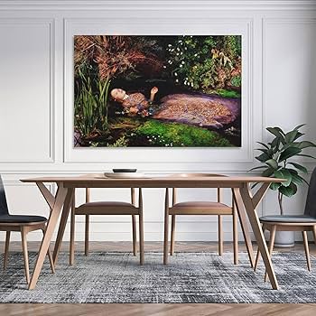 ミレー　『オフィーリア』額装品アート ジョン・エヴァレット・ミレー オフィーリア ジークレー