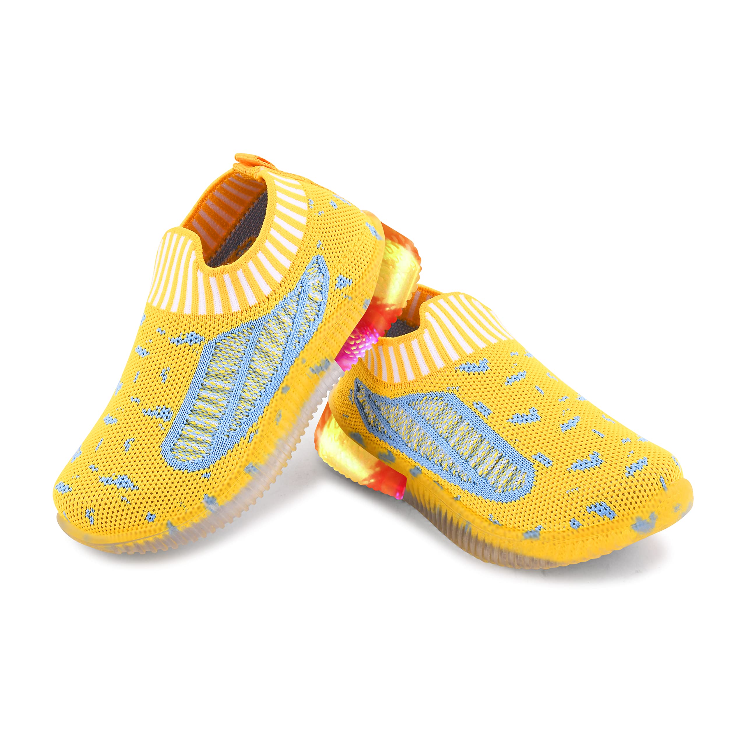 KATS SHOES Unisex-Child Yellow Walking Shoes - 7 Kids UK (B0BKTQMN4C) Amazon Price History, Amazon Price Tracker