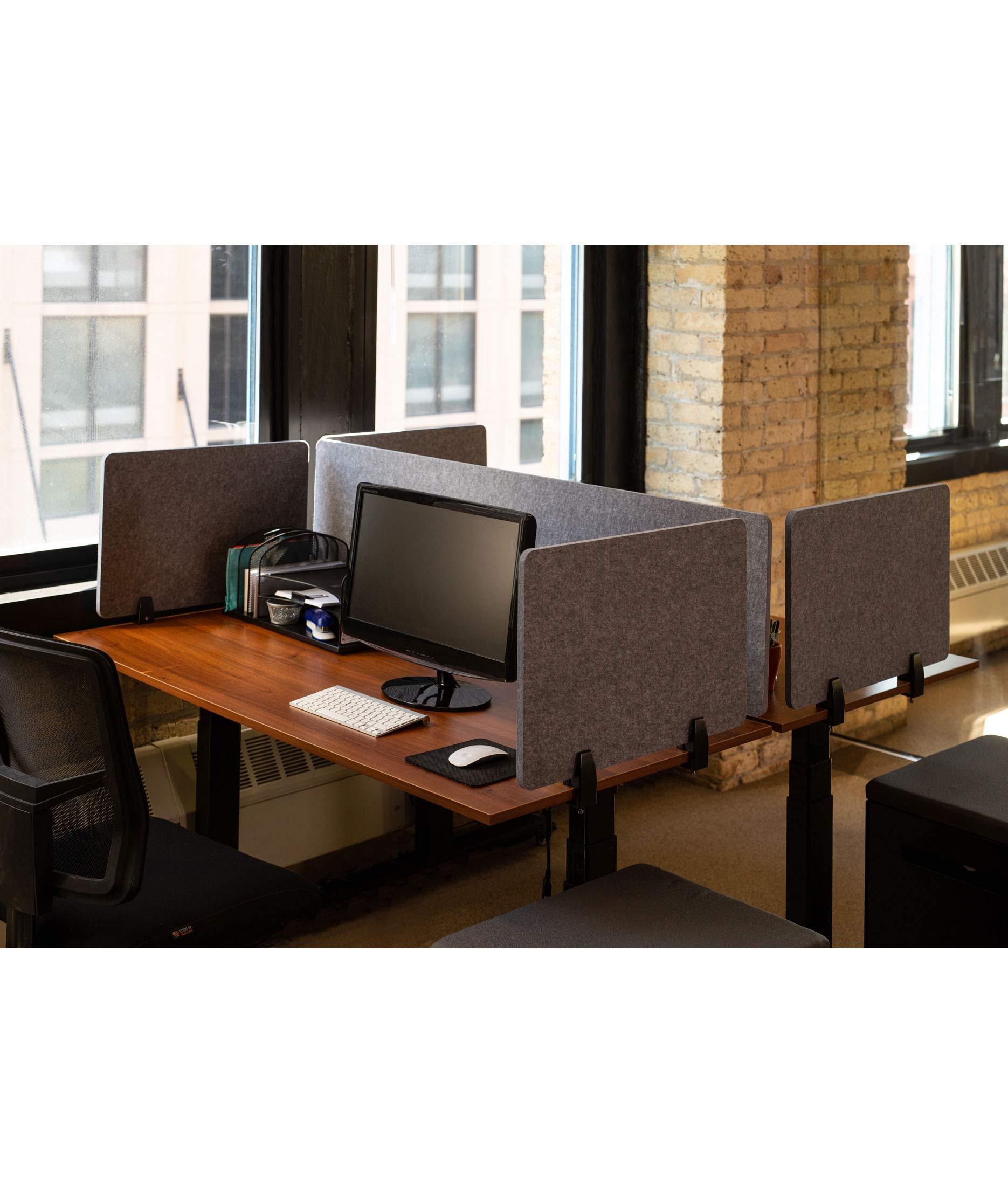 Sound Proof Desk Divider – 16"x47" Privacy Panel With Clamp For Office & Study - View #9