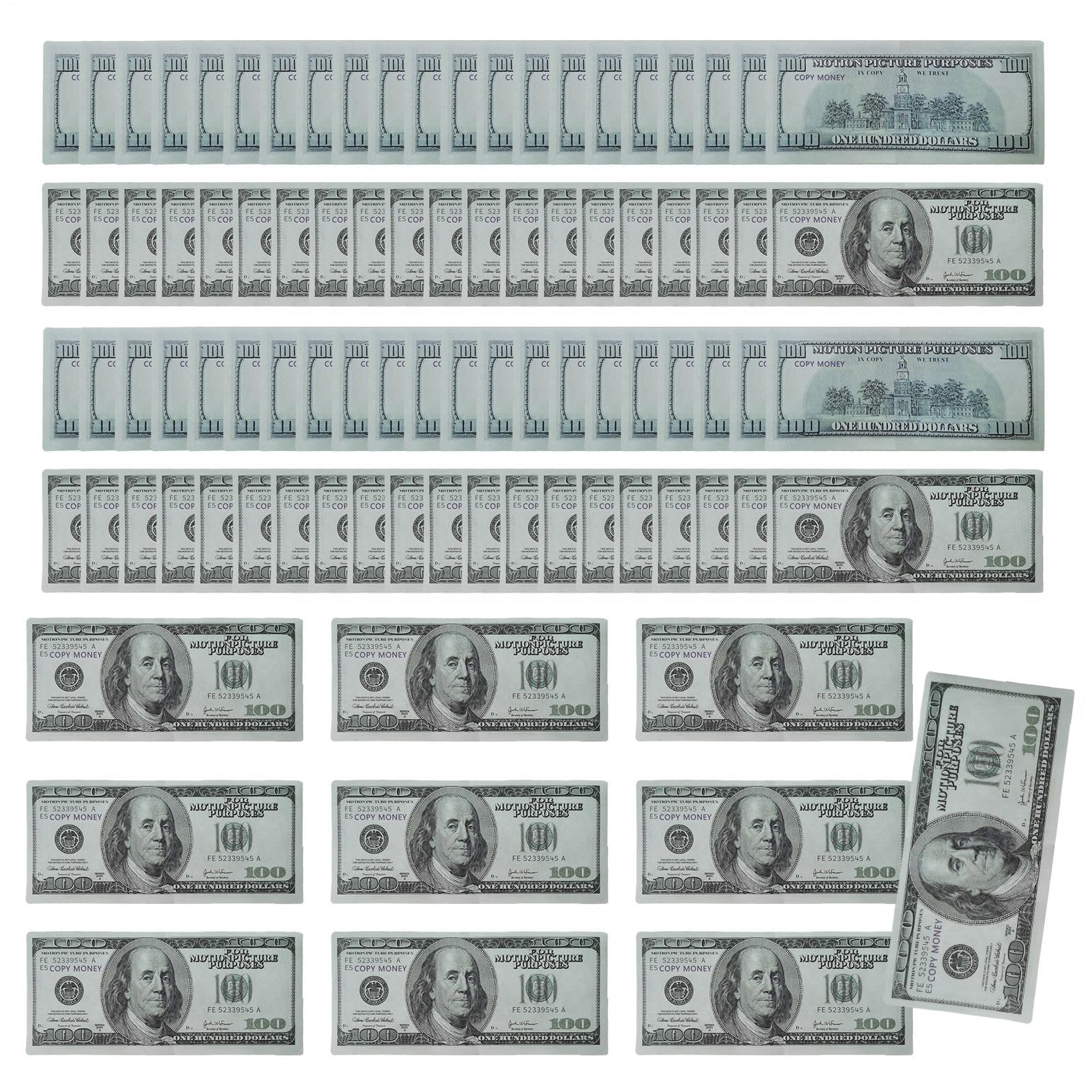 Apoyo dinero, montones de dinero falso, juguetes educativos para niños, facturas de 100 dólares para publicidad, accesorios de película, bromas, juegos de mesa para fiestas de cumpleaños, billetes de