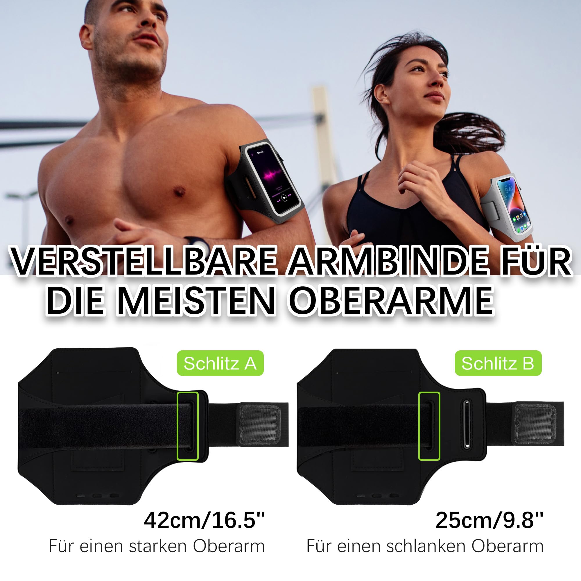 EOTW Jogging Sports Armband - Mobile Phone Holder Arm With Airpods Case - View #10