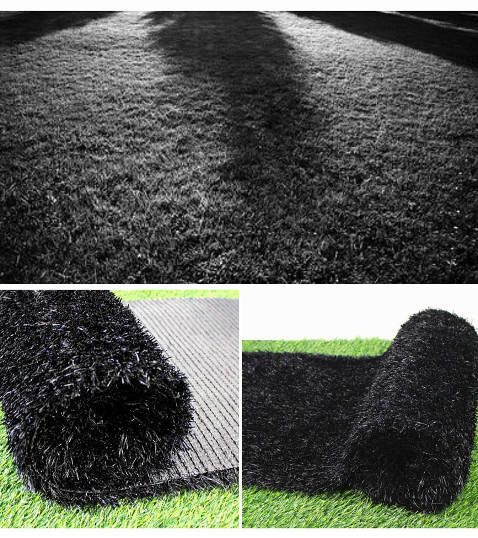 Tapis en gazon synthétique avec trous de drainage pour décoration de jardin - Tapis de gazon synthétique durable pour terrasse, pelouse et espaces extérieurs