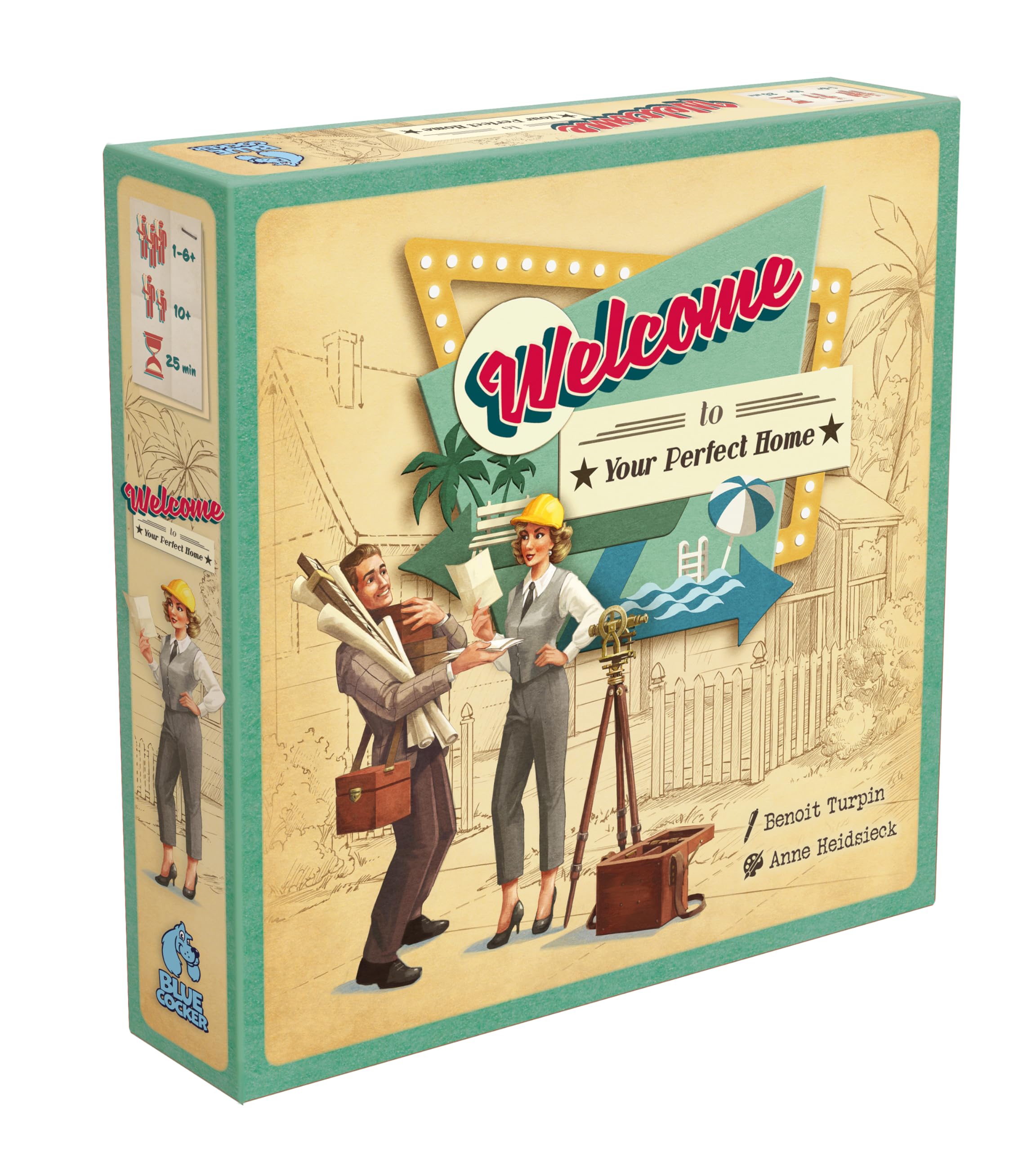 Blackrock Games Welcome to Your Perfect Home New Edition - Board Game - Ideal for Groups - 1 to 6 Players and Above - 10 Years and Up - Tactical and Fast - Ideal For Friends