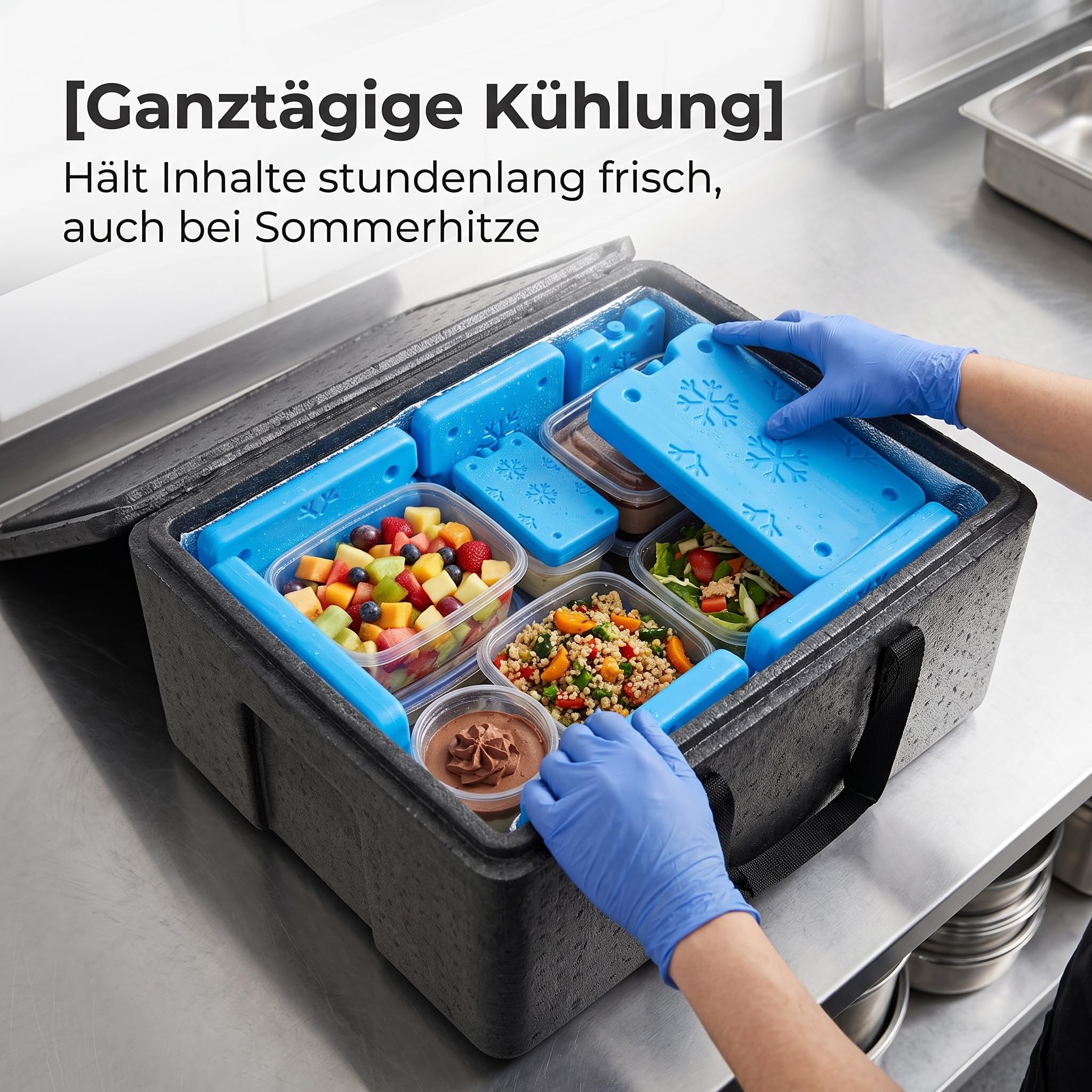 e Kühlakkus für Kühltasche & Kühlbox – Effektive Kühlelemente aus, 200ML (50 Stück)