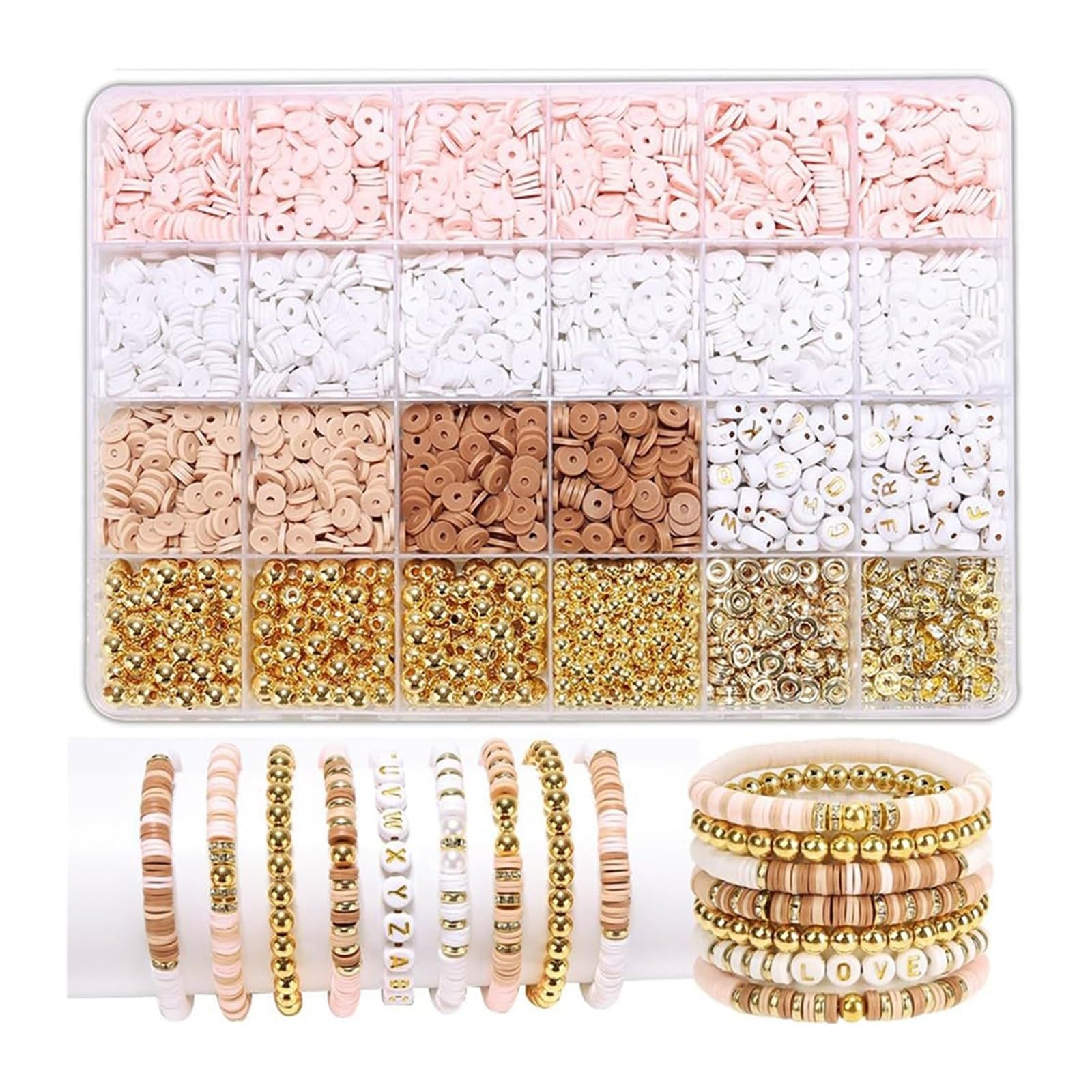 Senyoi DIY Beads kit DIY Clay Bead Bracelet Making Kit