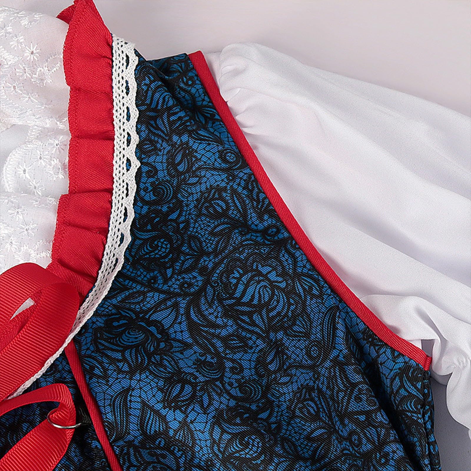 Dirndl Damen midi Trachtenkleid Trachtenmode Trachtenrock Kleid, Party Tanzkostüm Dirndl Damen Mini Trachtenkleid für Oktoberfest Trachtenmode Dirndl midi günstig S-5XL