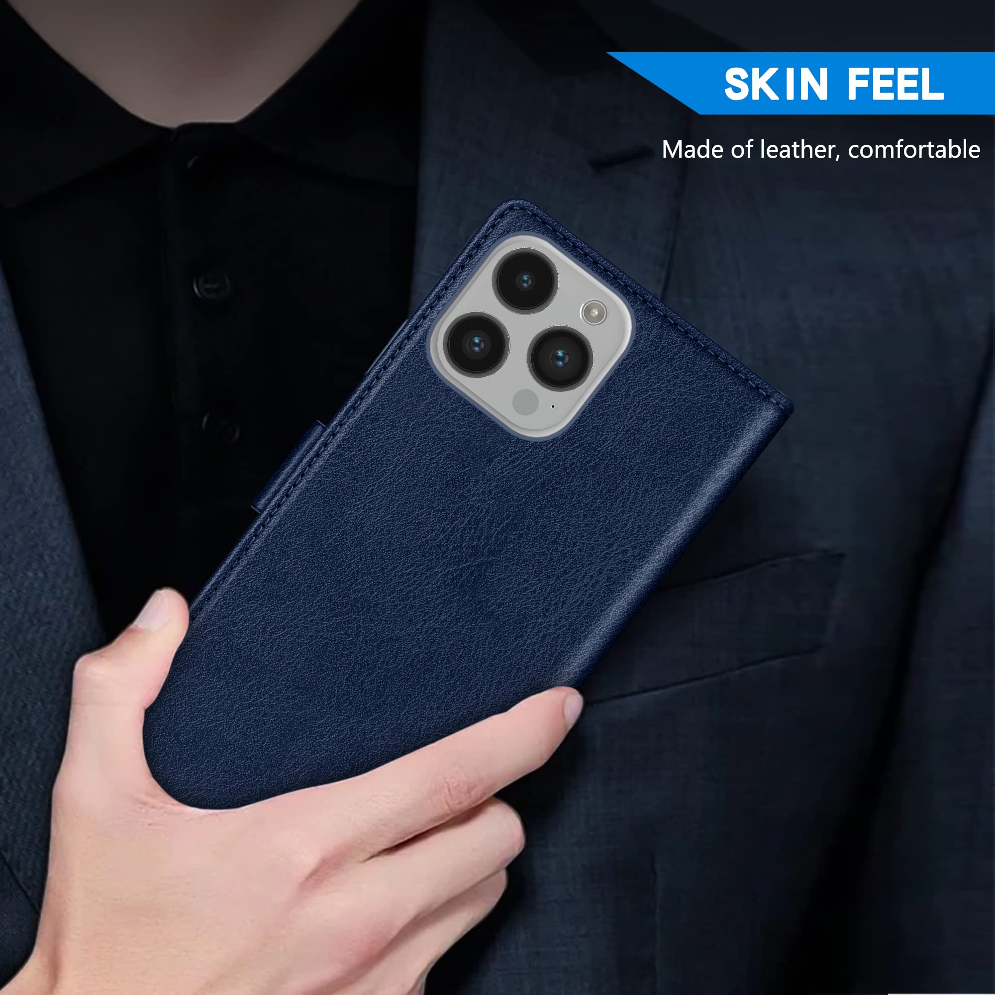 Amazon.com: ZZXX for iPhone 14 Pro Wallet Case with [RFID Blocking