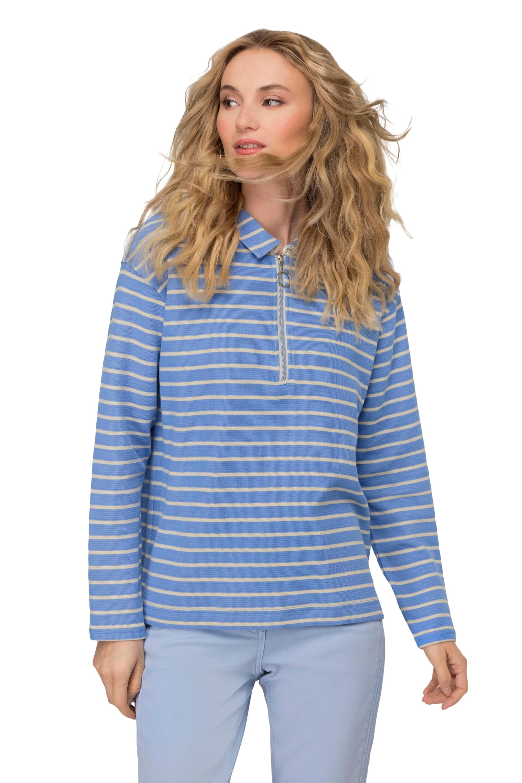 Laurasøn Sweatshirt, Ringel, Polokragen, Langarm 819564