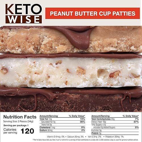 Miniatura 6 de Keto Wise Fat Bombs - Racios de nueces de chocolate - 16 paquetes de 113oz cada uno