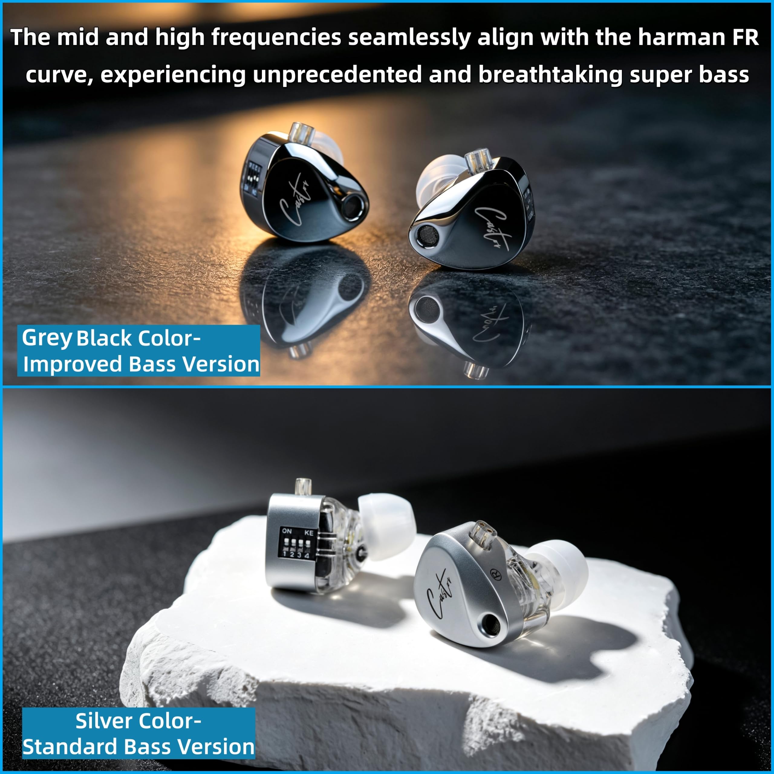 Amazon.co.jp: KZ Castor IEM kz インイヤーモニターイヤホン デュアル
