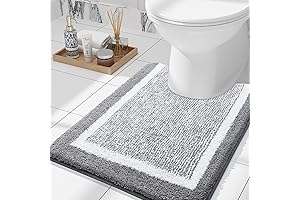 OLANLY Luxury U-Shaped Toilet Rugs: Comfort and Style for Your Bathroom