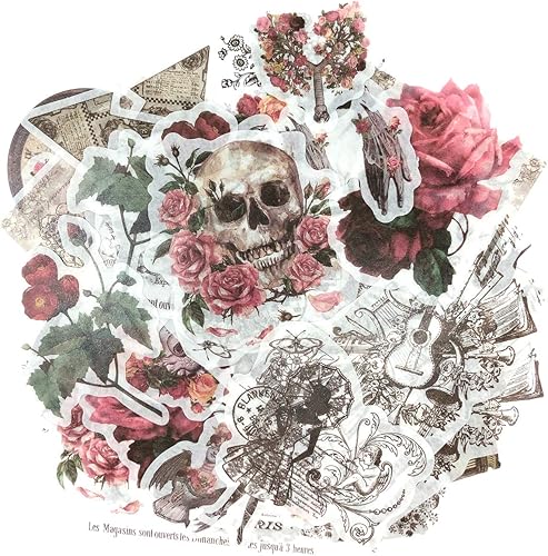 allydrew Calcomanías decorativas Washi para álbumes de recortes, manualidades de bricolaje para papelería, diario, fabricación de tarjetas (60