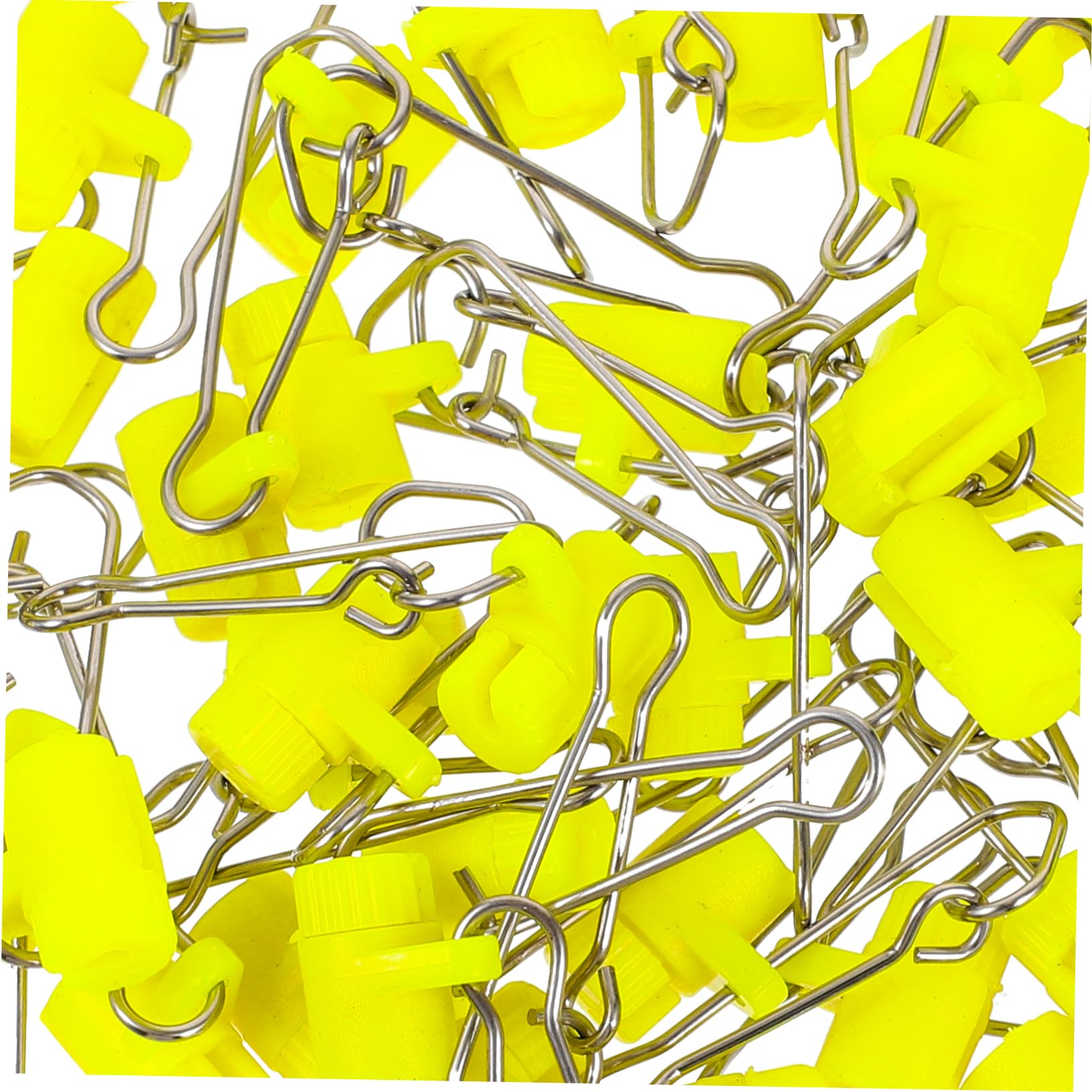 Toyvian Épingle Carabiner Émerillon De Pêche Pêcheur Mousquetons Basse Clé Petits Clips De Pêche Outil De Pêche Connecteur De Leurre De Pêche Acier Inoxydable