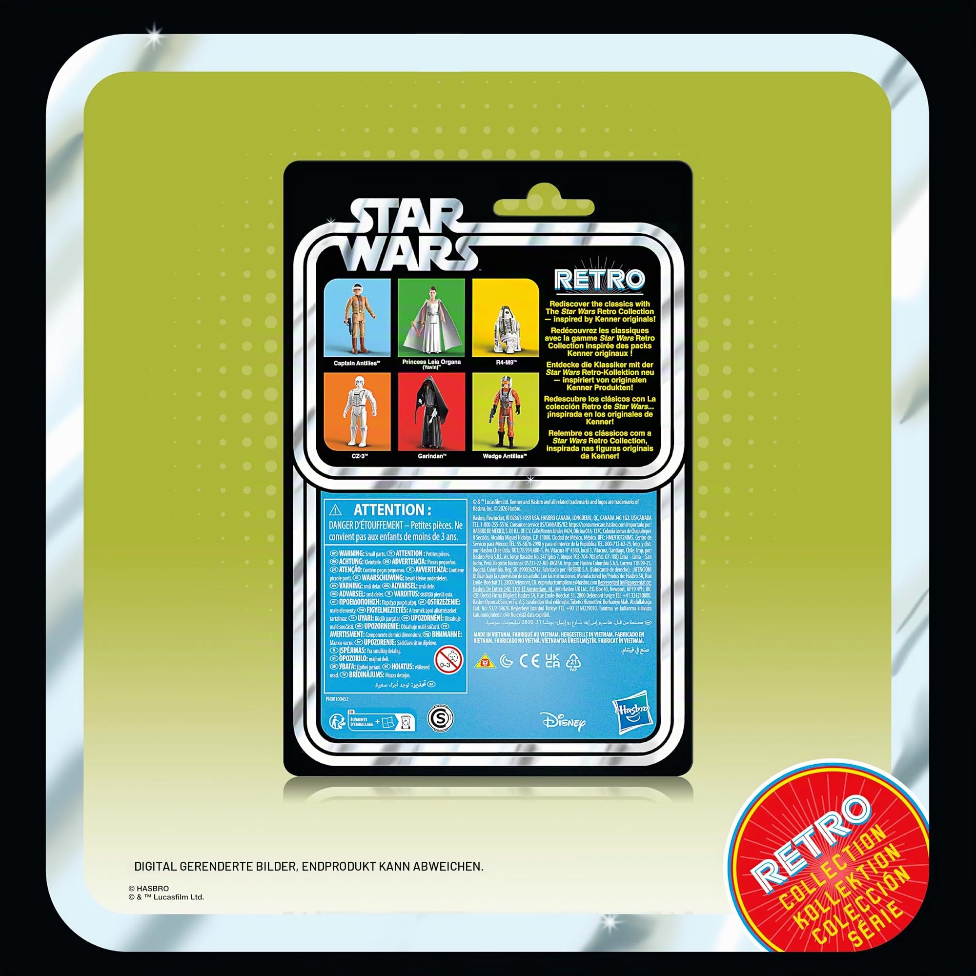 Star Wars Retro-Kollektion Neue Hoffnung Episode IV Action-Figuren 6er-Pack zum Sammeln (9,5 cm)