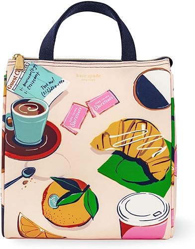 Miniatura 13 de Kate Spade New York - Lonchera Linda para Mujer, Bolsa de Almuerzo de Gran Capacidad, Caja de Almuerzo para Adultos con Forro Interior Aislado