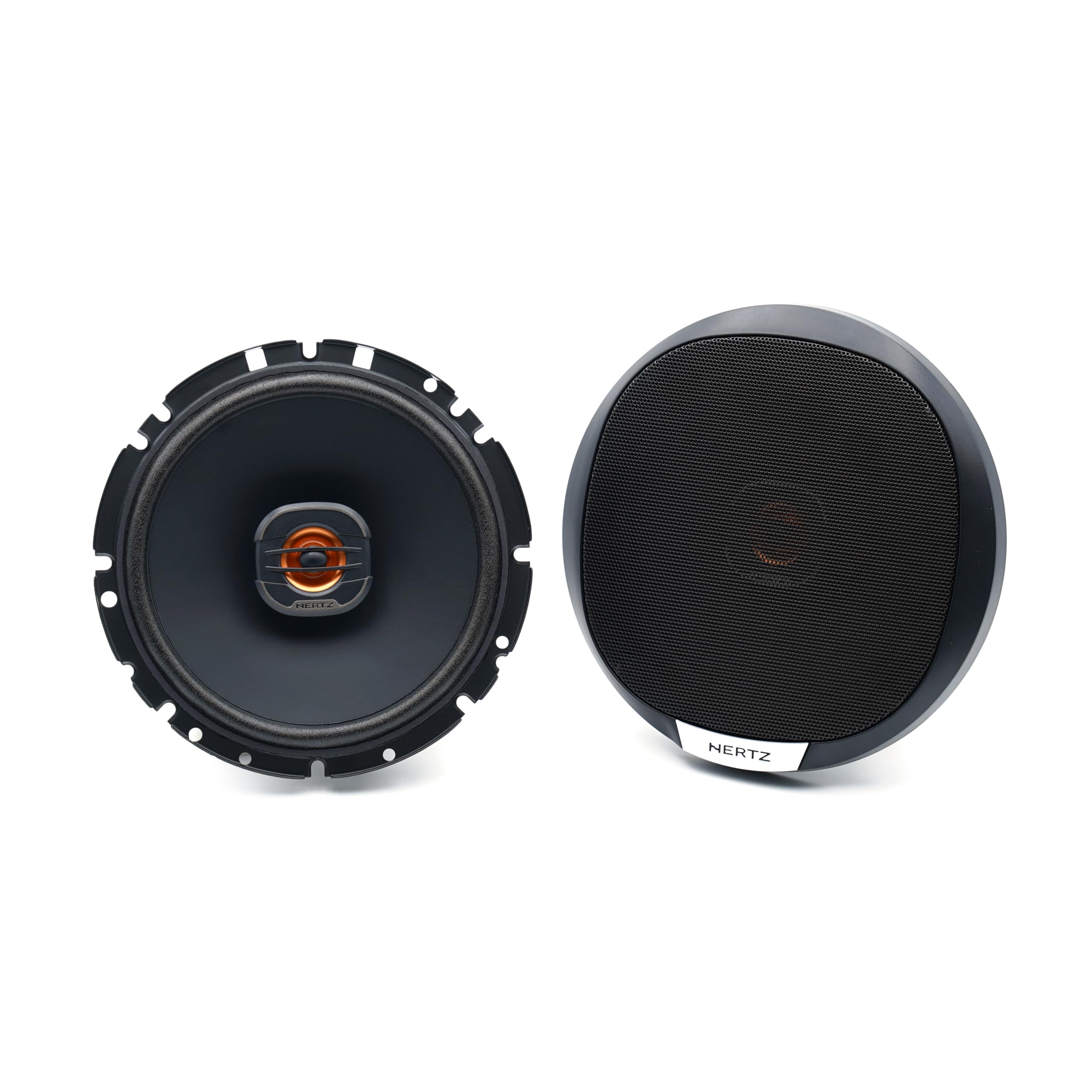 Hertz X 165 Fan Edition - Altavoz coaxial de 2 vías de 165/170 mm, Pico de 200 W, 50 W RMS, 4 ohmios, Cono de Papel de Prensa Repelente al Agua, Tweeter Pei de 24 mm, fácil instalación