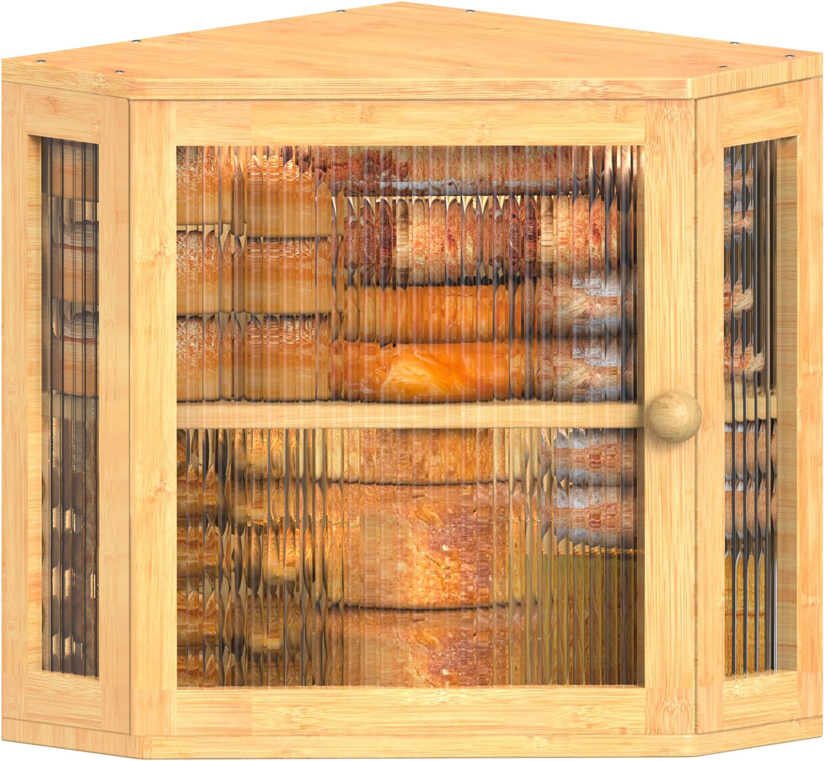 Corner Bread Box Extra Large Breadbox for Bread Storage