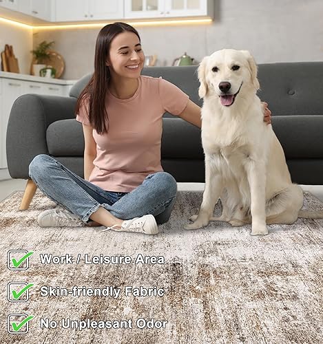 Miniatura 6 de Capslpad Tapete para silla de oficina para suelo de madera dura, de 47 x 59 pulgadas, antideslizante, para silla de escritorio, alfombra de pelo