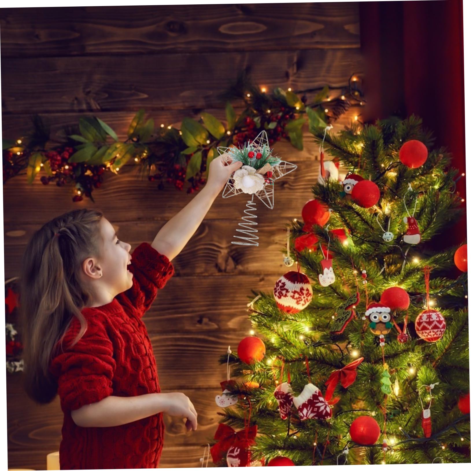 ABOOFAN Lot De 5 Supports pour Sapin De Noël Décoration Créative en Forme Détoile Creuse
