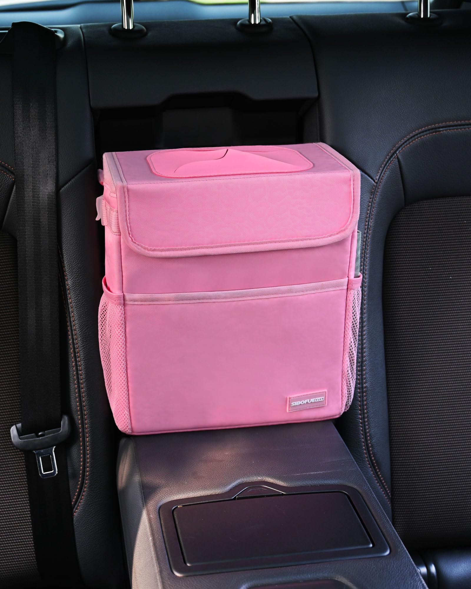 Car Trash Can Cute - Multifunctional Interior Car Accessory for Women Car Organizer and Storage with Adjustable Straps — view 6