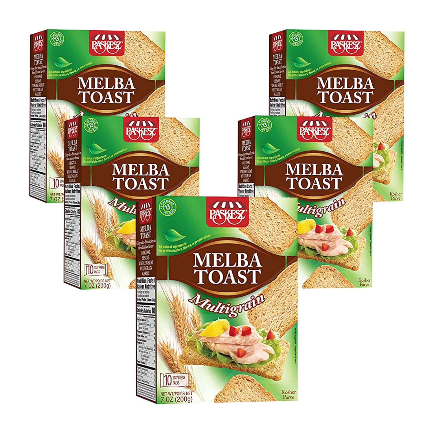 Only Kosher Candy Melba Toast Classic Multigrain Kosher