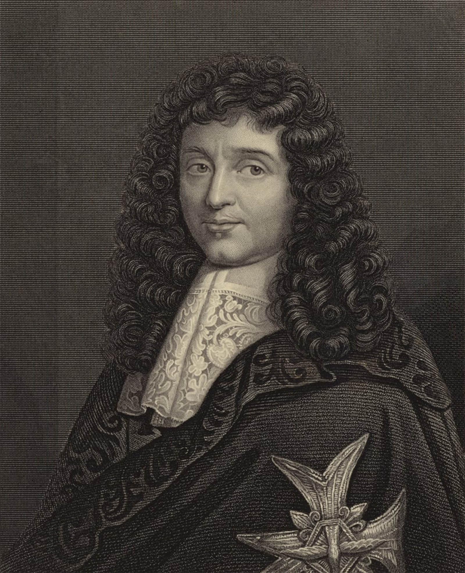 SERENDIPITP Vintage Wall Art Canvas Nordic Poster Canvas Print Picture Jean Baptiste Colbert by Pierre Mignard Wall Art Poster for Home Decor 60x90cm