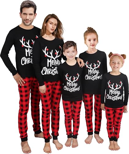 Matching Family Pajamas Christmas Sleepwear Cotton Holiday Valentine Halloween Pjs - (size: Large)