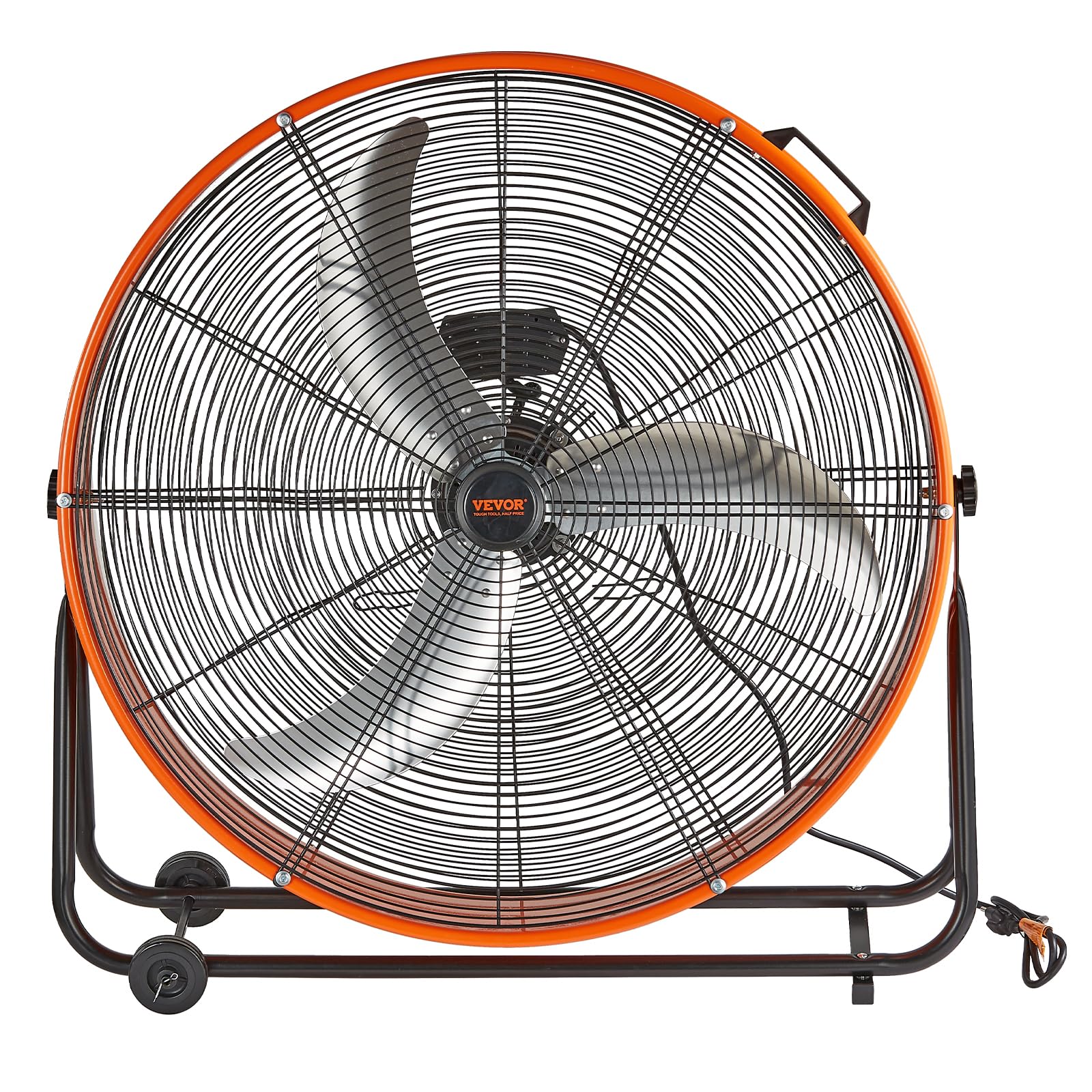 VEVOR Ventilatore a Tamburo, Ventilatore per Officina Industriale ad Alta Velocità 762 mm, 13000 CFM 3 Velocità con Inclinazione Regolabile a 360°, Ventilatore Industriale per Uso Commerciale