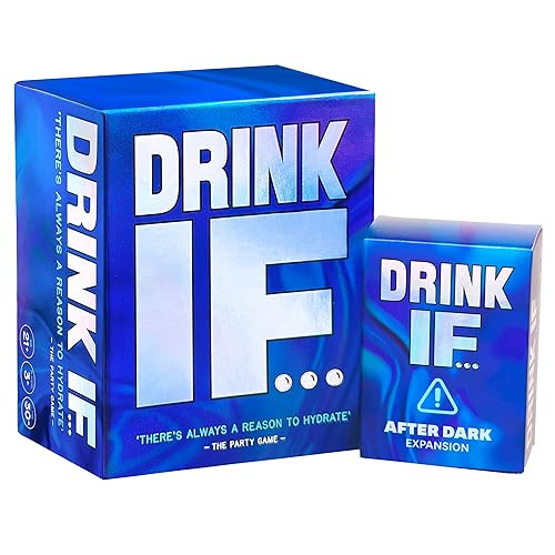 DRINK IF...Drinking Game + After Dark Expansion Set. Hilarious Adult Party Card Game to get Buzzed & Drunk - Perfect for Ice Breakers, College Students, Fun Parties & Board Games Night with your Group