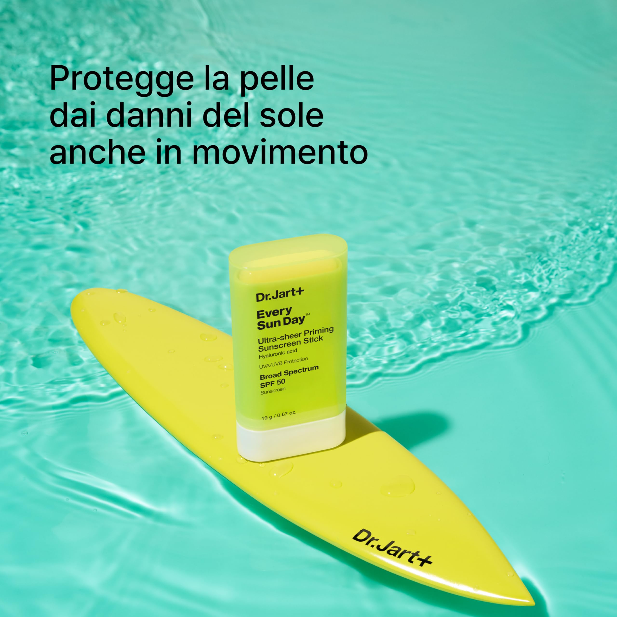 Dr.Jart+ Every Sun Day Priming Stick | Protezione Solare SPF 50 Ultra Trasparente | Stick Solare | Skincare Coreana, 19g