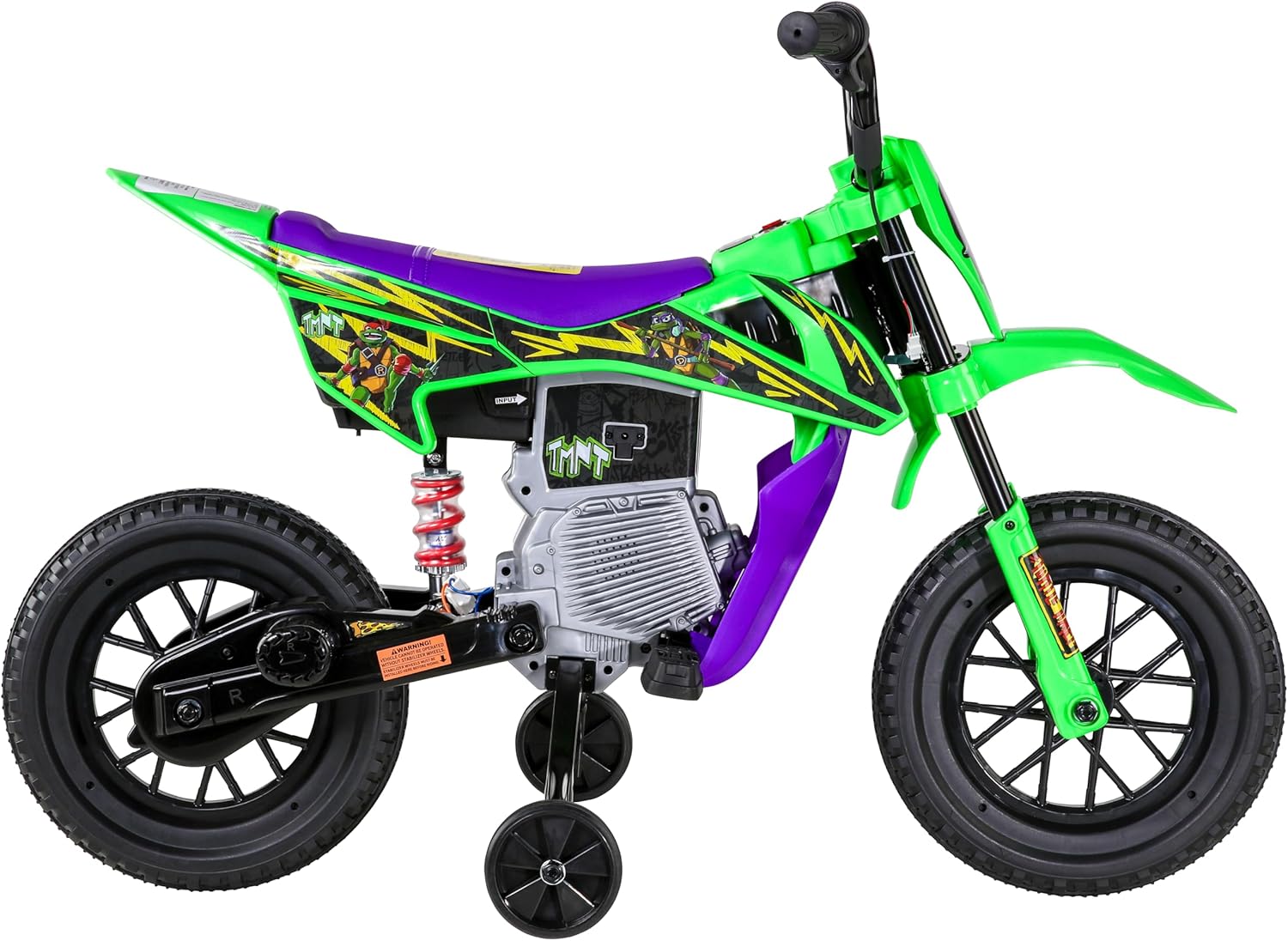 12V Teenage Mutant Ninja Turtles Motorcycle Ride-On – Electric Toy for Kids, 3 MPH, Ages 3+, Green