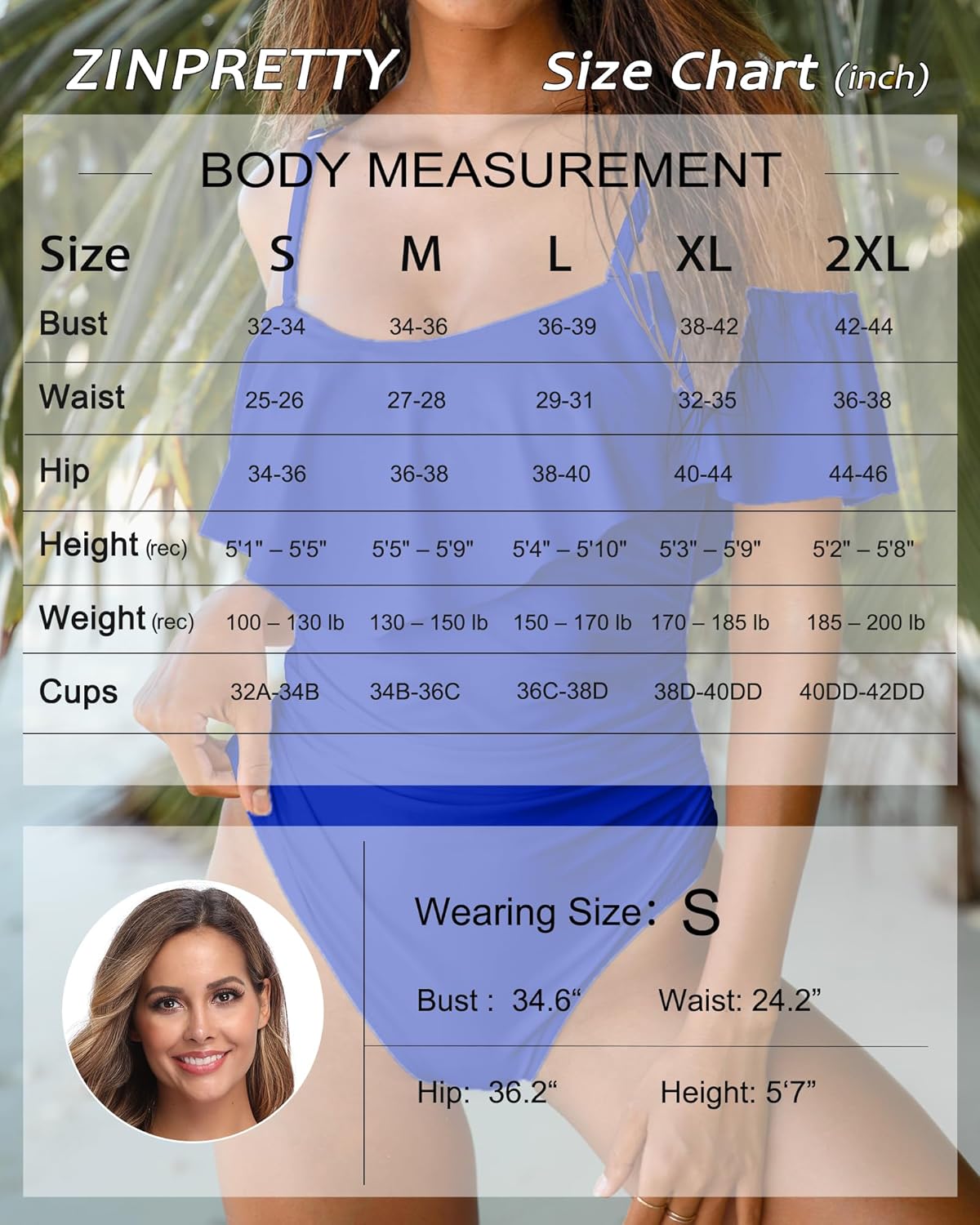 ZINPRETTY Womens Retro One Piece Bathing Suit Tummy Control Off Shoulder Swimsuit Flounce Ruffled Monokini Full Coverage - Image 7