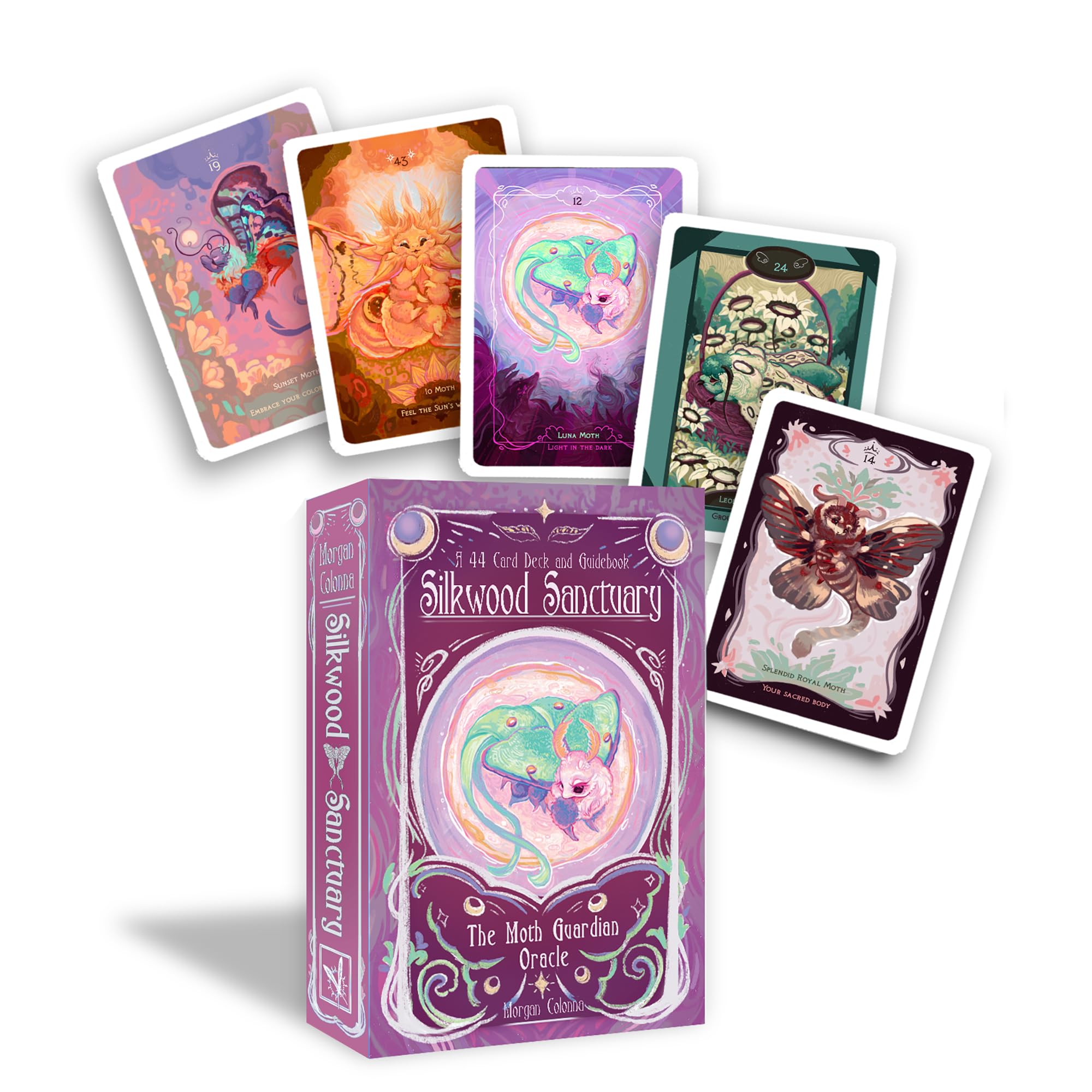 Silkwood Sanctuary: The Moth Guardian Oracle a 44-Card Deck and Guidebook