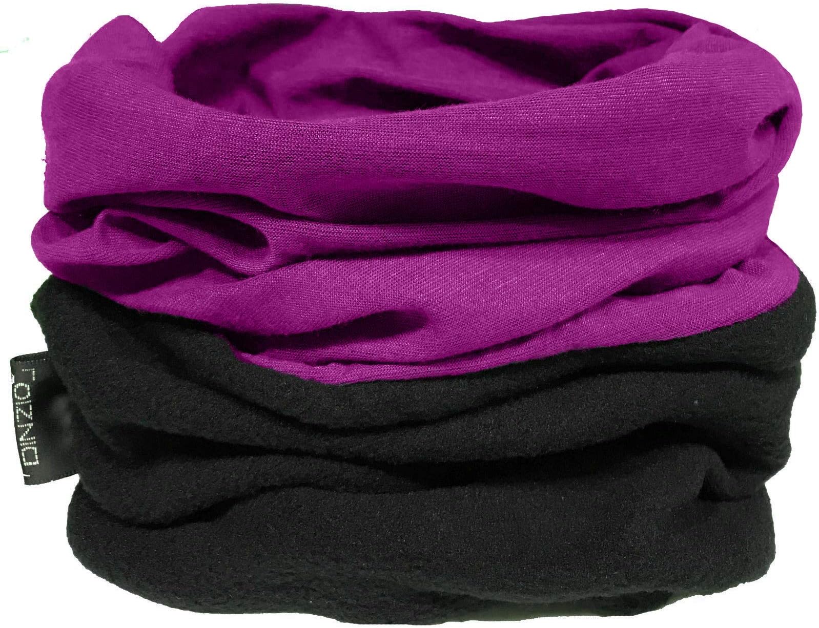 DINZIO Multifunctional Headwear Neck Scarf Bandana Balaclava Tube Gaiter Stretch Snood Headband