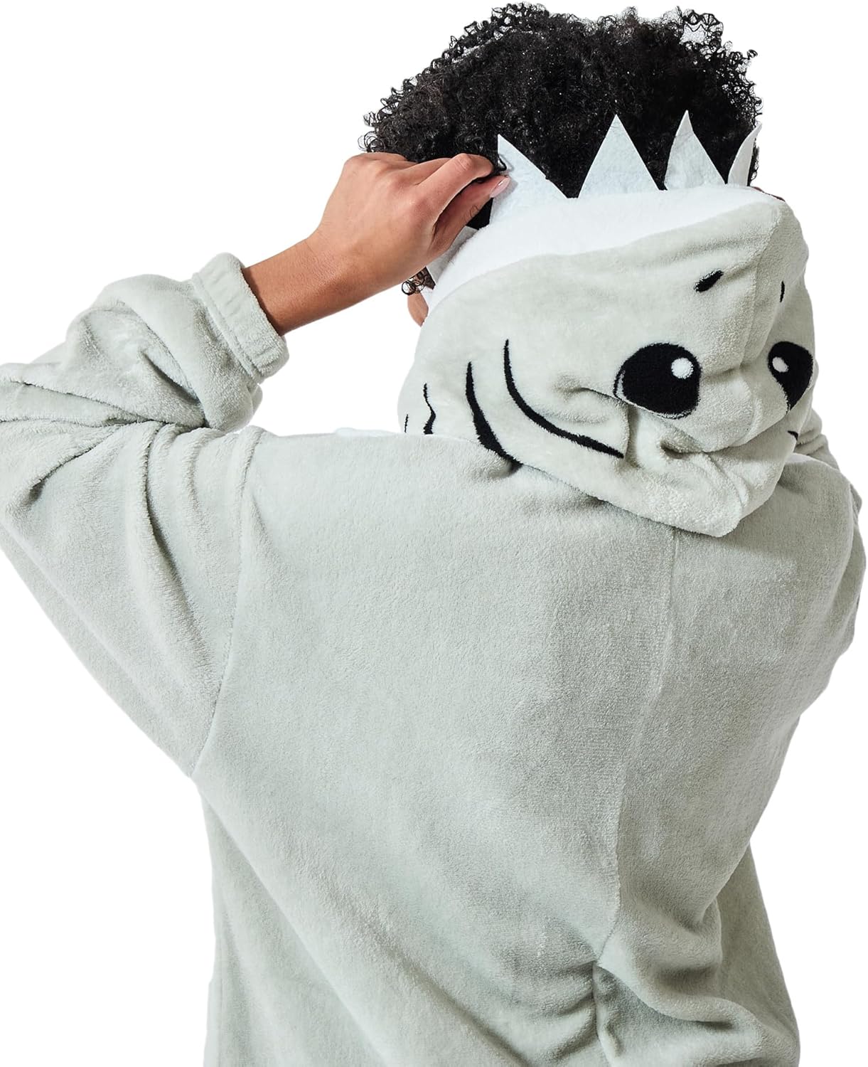Bioworld Shark Adult Hooded Kigurumi Onesie Costume - Image 5