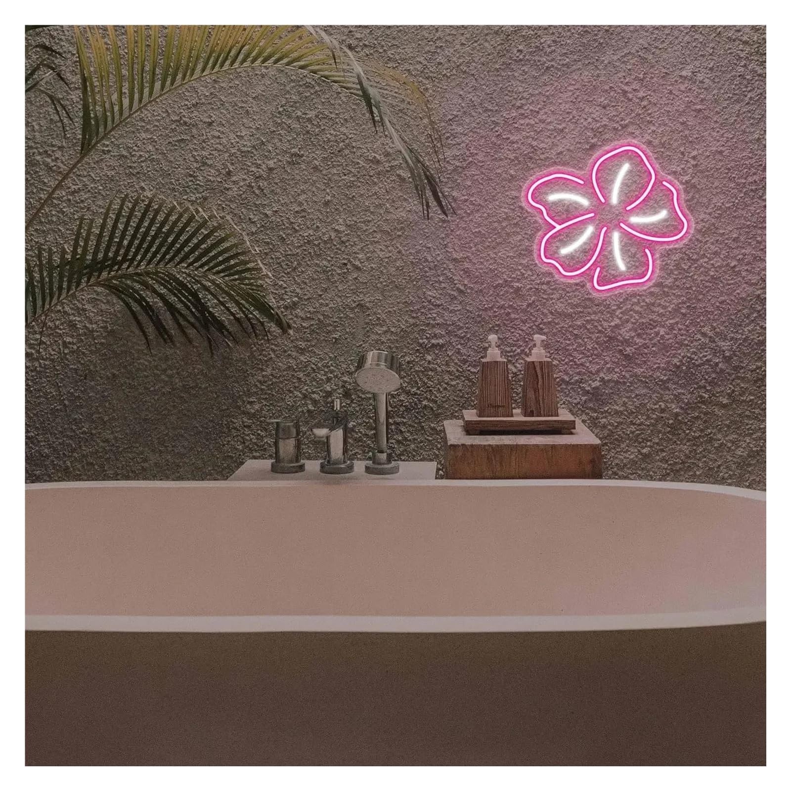 Decoración Lámparas Letrero De Neón Con Diseño De Flor De Durazno, Luz Regulable Para Dormitorio Sala De Estar Fiesta De Cumpleaños Sala De Juegos Decoración 26cmx23.6cm