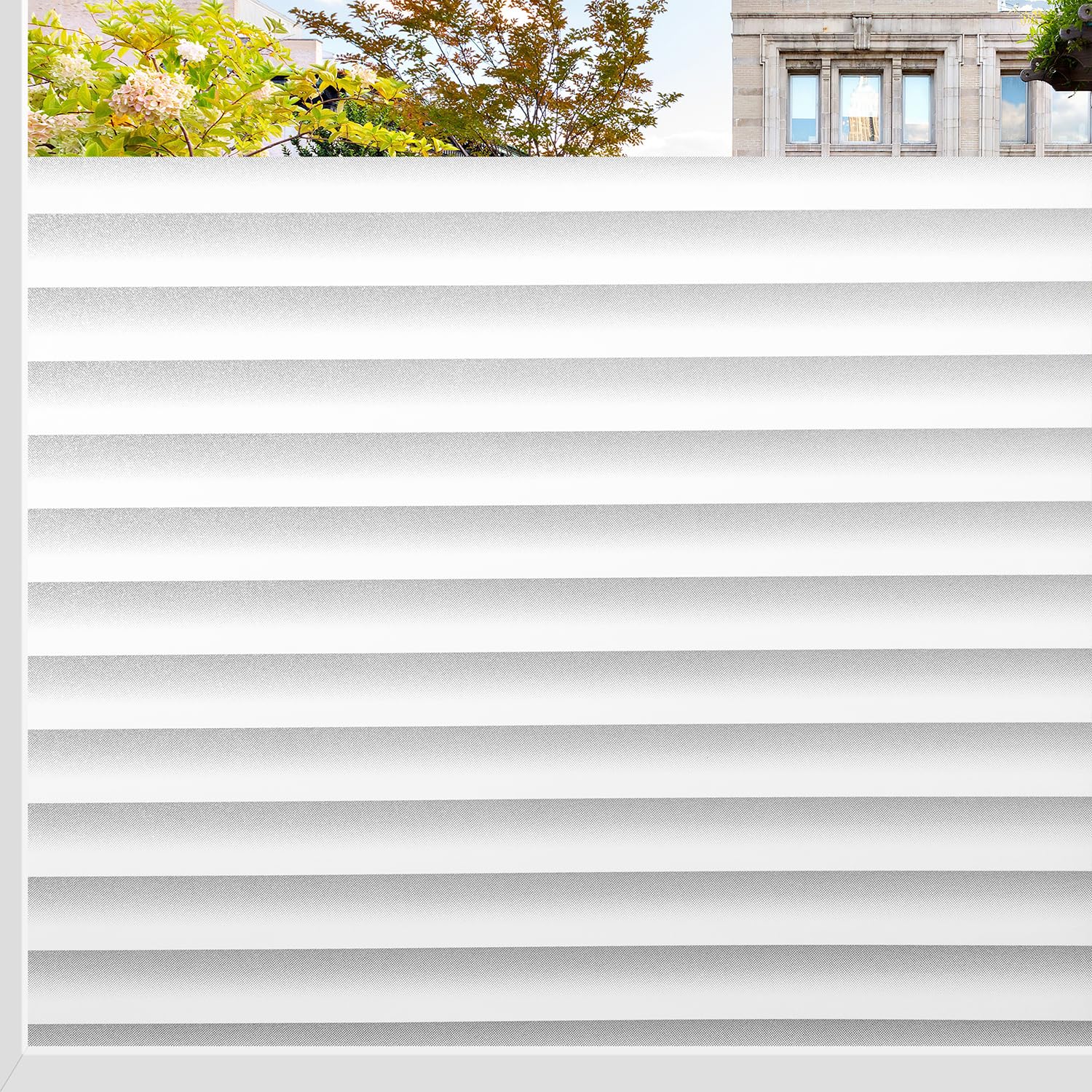 Donox Window Privacy Film Blinds Type UV Protection Non-Adhesive Static Film Removable Window Film for Home Office, 23.6 x 78.7 inches