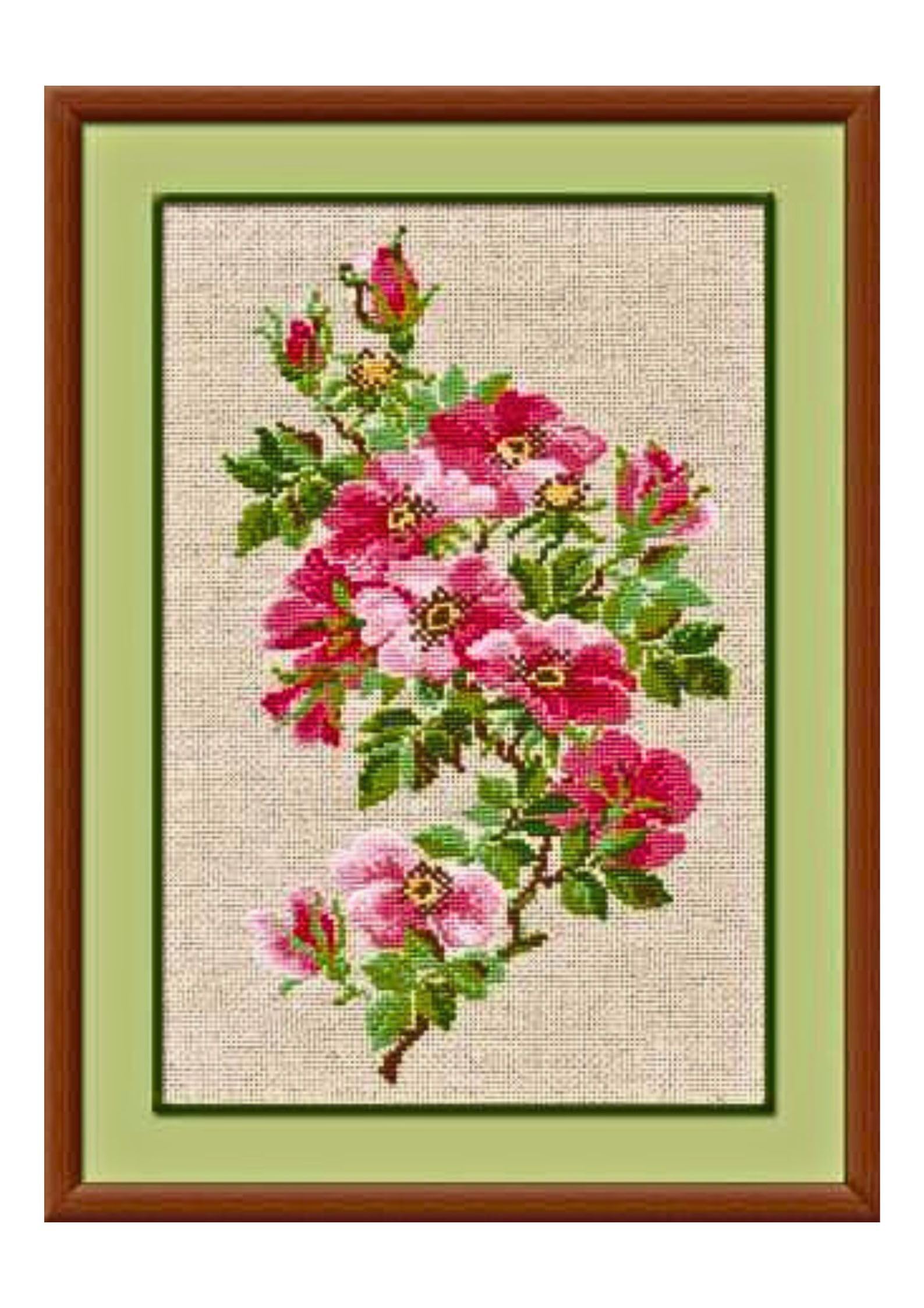 Riolis Multi Cross Stitch Kit - 809 - May Wild Rose
