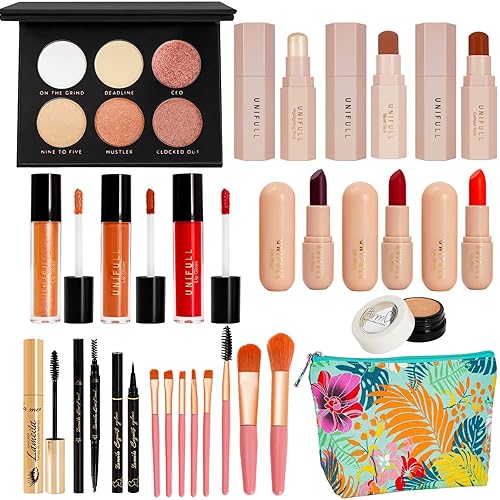 UNIFULL Kit de maquillaje todo en uno, kit de maquillaje para mujeres, kit completo de maquillaje multiusos para mujeres, principiantes y