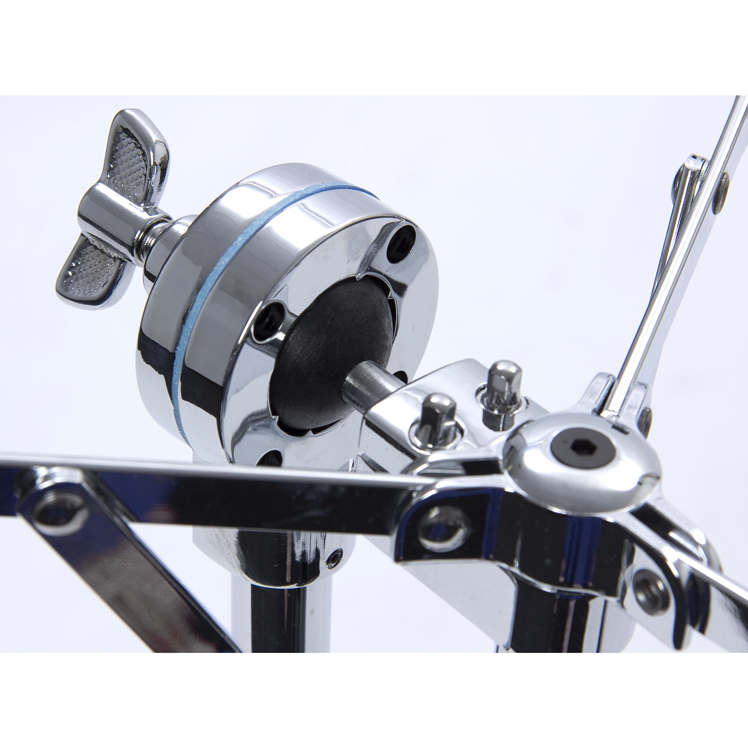 Fame SDS9000-B Snare-Ständer, Extra Hoch, Doppelstrebig, Kugelgelenk, 52-78cm Höhenverstellbar, Robust, Verchromt, Geeignet für 13-14 Zoll Snare Drums, Handpans, Steel Tongue Drums
