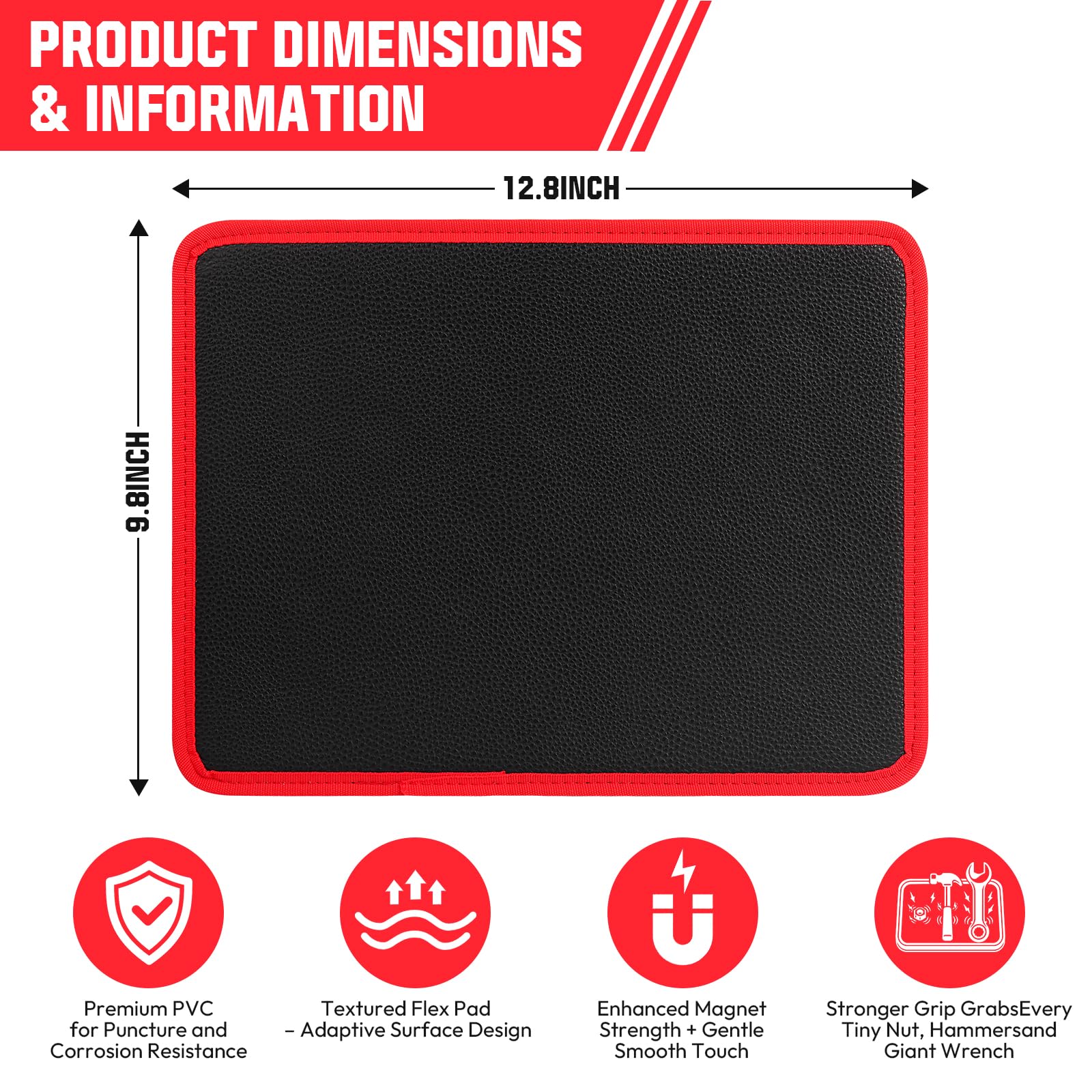 Magnetic Tool Mat - 2 Pack, 40lbs Strong Hold -2