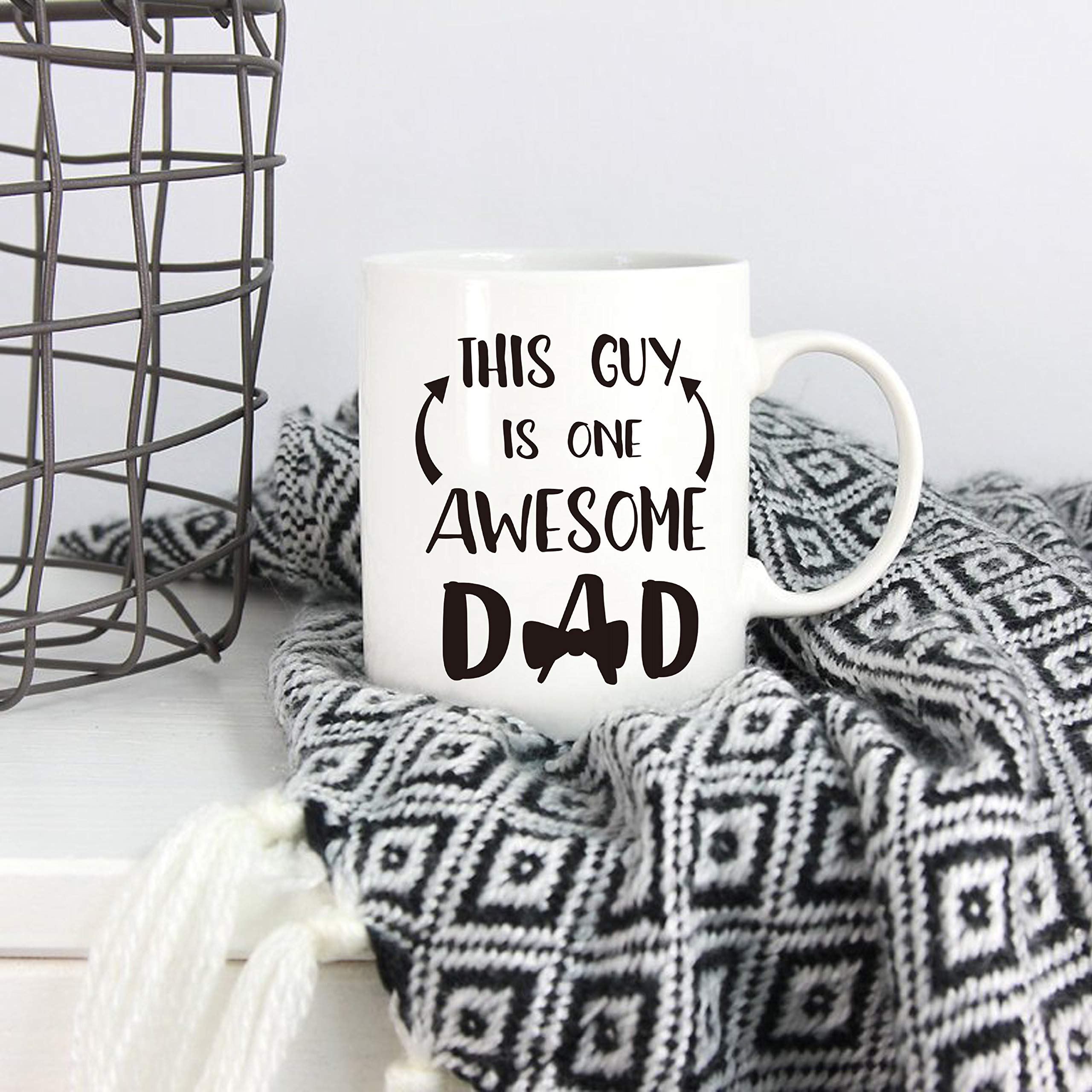 Tazza Divertente 'This Is What An Awesome Son Looks Like' - Ceramica 312 Ml, Lavabile In Lavastoviglie