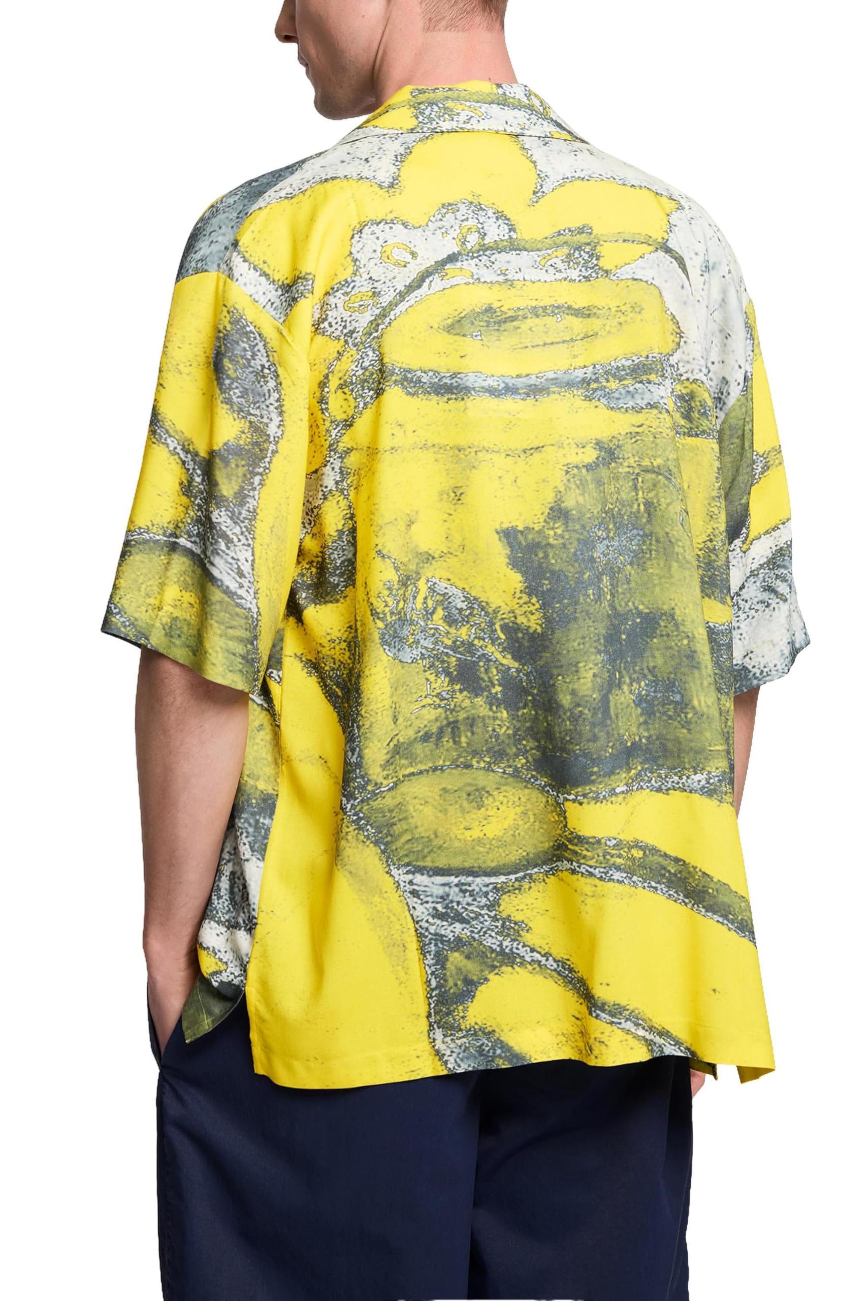 Desigual Cam_Yellow Gaug T-Shirt Uomo (Pacco da 1)